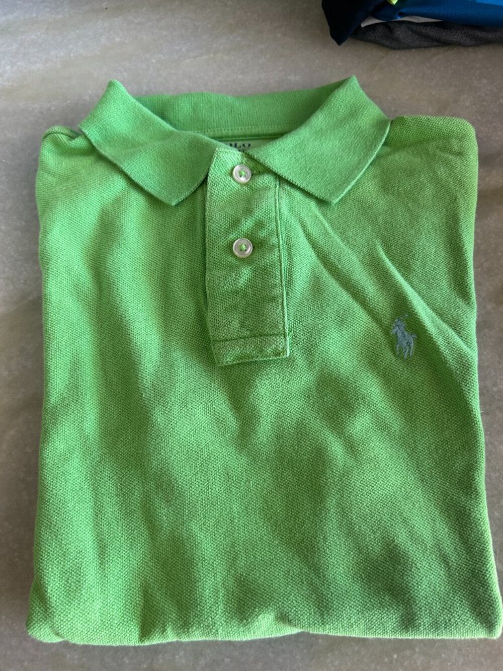 Polo Ralph Lauren Boys Green Short Sleeve Pique Polo Size 8